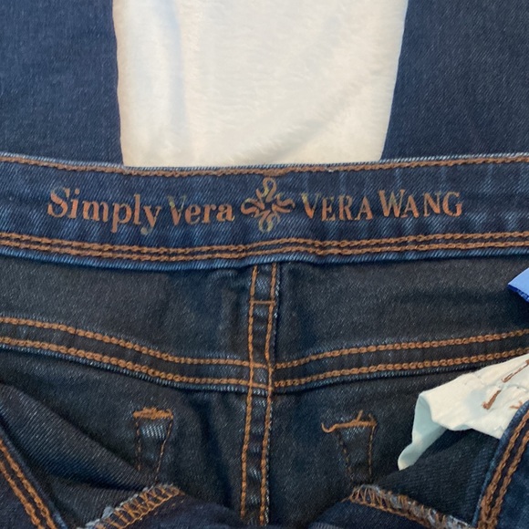 Simply Vera Vera Wang Skinny Dark Wash Jeans - Picture 6 of 7